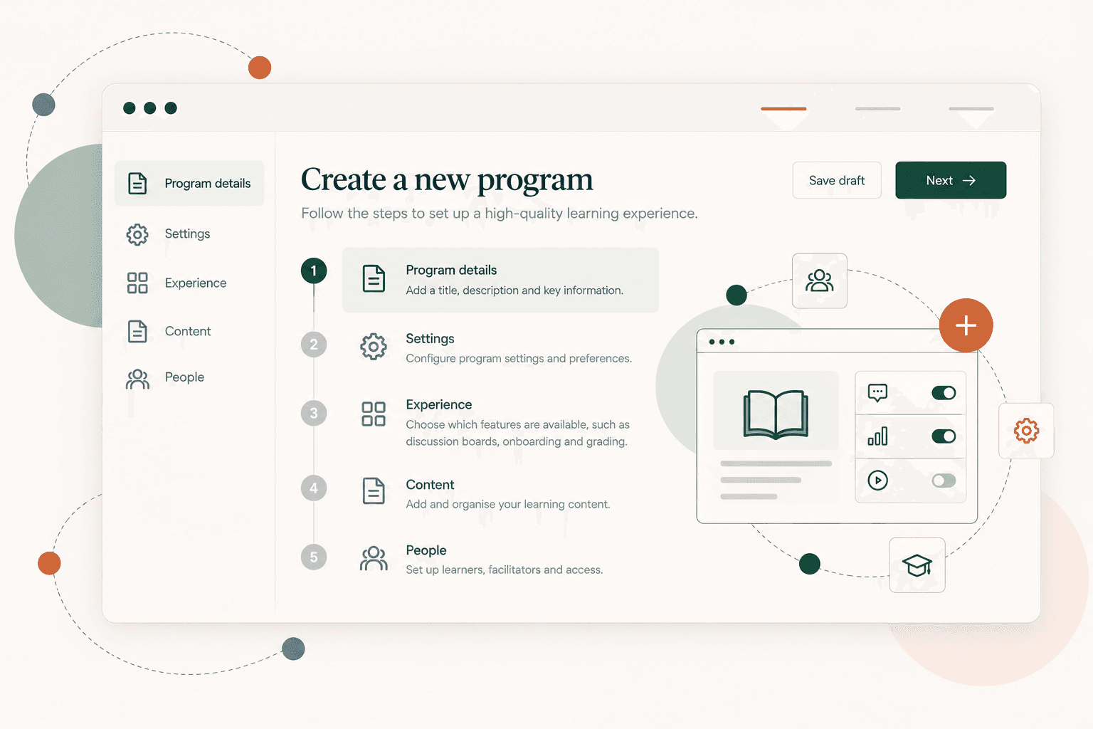 Guroo Learning program creation case study thumbnail showing the connected program creation and lifecycle experience.
